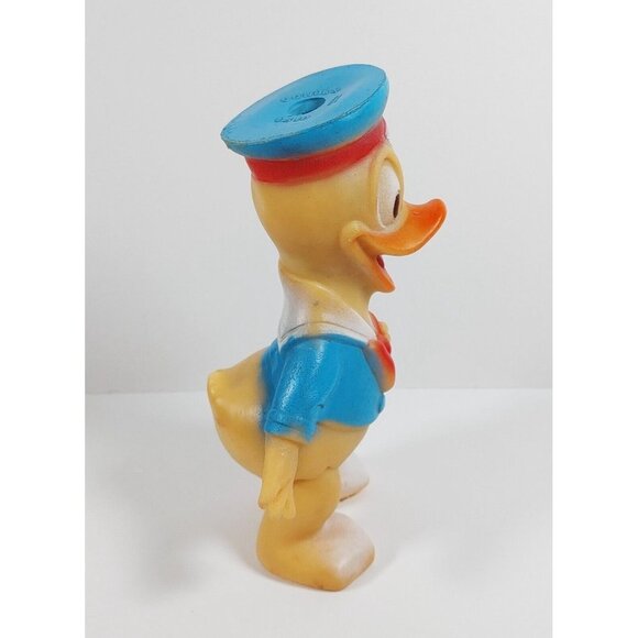 Vintage Rubber Squeaky Toy Combex Little Donald Duck Made in England RARE - Picture 4 of 6